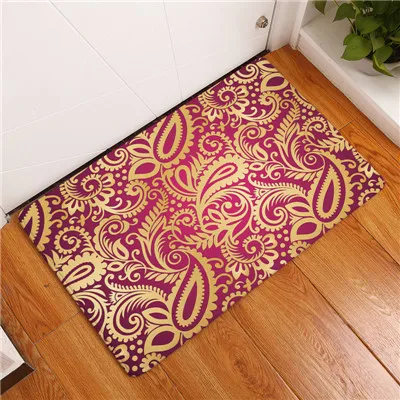 Геометрический принт ковры Нескользящие кухонные коврики для дома гостиная коврики 40x60 см - Цвет: 6