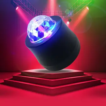 

3 Colors 3W DJ Rotating Disco Ball Projector Party Stage Light RGB LED Lamp 3W