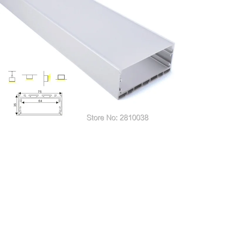Canal de Montagem Largura em Forma de u Perfil para Parede de Luzes u de Alumínio Conjuntos 10x2 M e lote 6000 Séries Levou 75mm de Alumínio Levou Habitação 2 de U de alumínio levou habitação perfil para parede de luzes