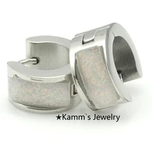 Цветные акриловые Серьги brincos разноцветные мужские Pendientes серьги-кольца серебряные ювелирные изделия из нержавеющей стали KE364