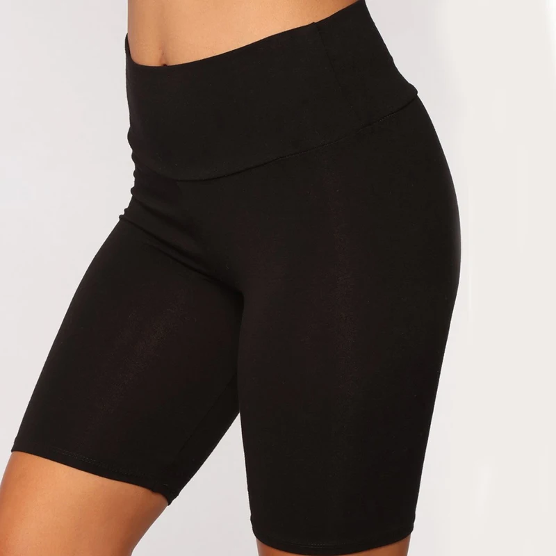 Download 2018 Autumn New Women Long Tight Shorts High Waist Fitness ...