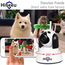 Hiseeu дома безопасности IP Камера Wi-Fi Беспроводной Smart собак Wi-Fi Камера наблюдения 720 P ночного видения видеонаблюдения Крытый радионяня FH4