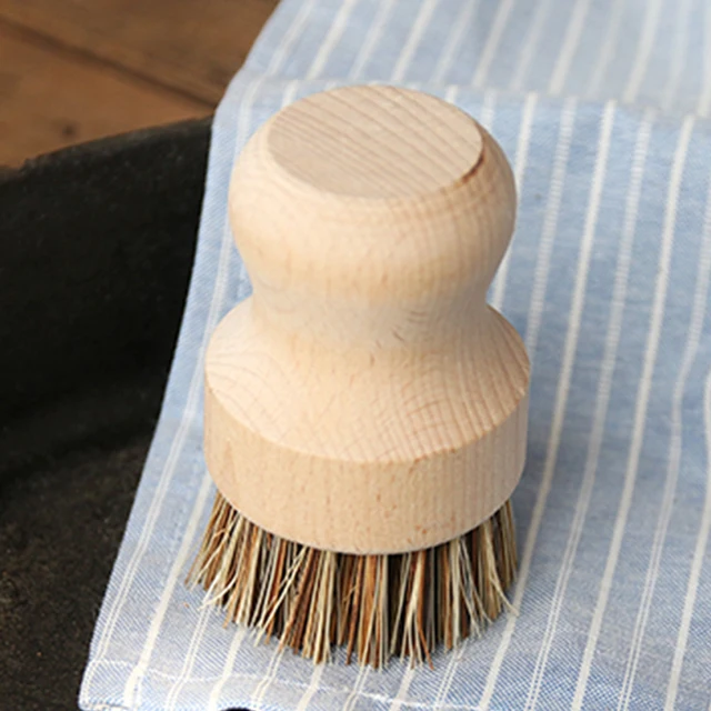 Pans Bowl Washing Skillet Scrubbing Cleaning Tool Sink Pot Brush Wooden Handle Kitchen Supplies Heat Resistant Dish Vegetable 5