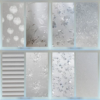 

60x100cm more style Static glass film bathroom Windows privacy toilet living room office balcony door and window film N4