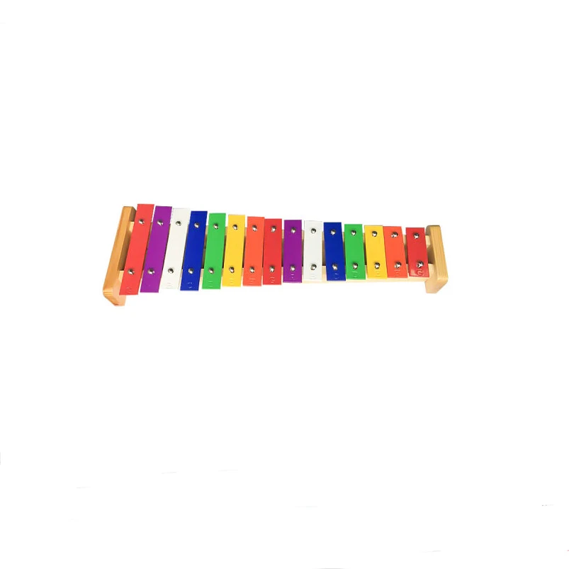 RL 15 Note Glockenspiel wood pine Xylophone key toddle kit musical toy