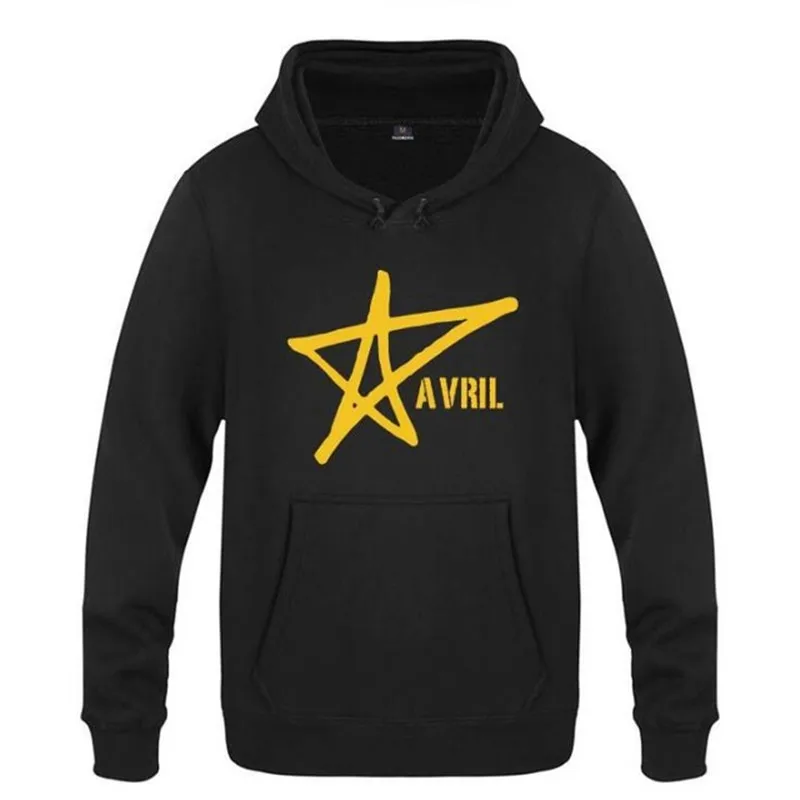 

Mens Hoodies Avril Lavigne Printed Hoodie Men Hip Hop Fleece Long Sleeve Pullover Sweatshirts Moleton Masulino Fans Clothing Hot