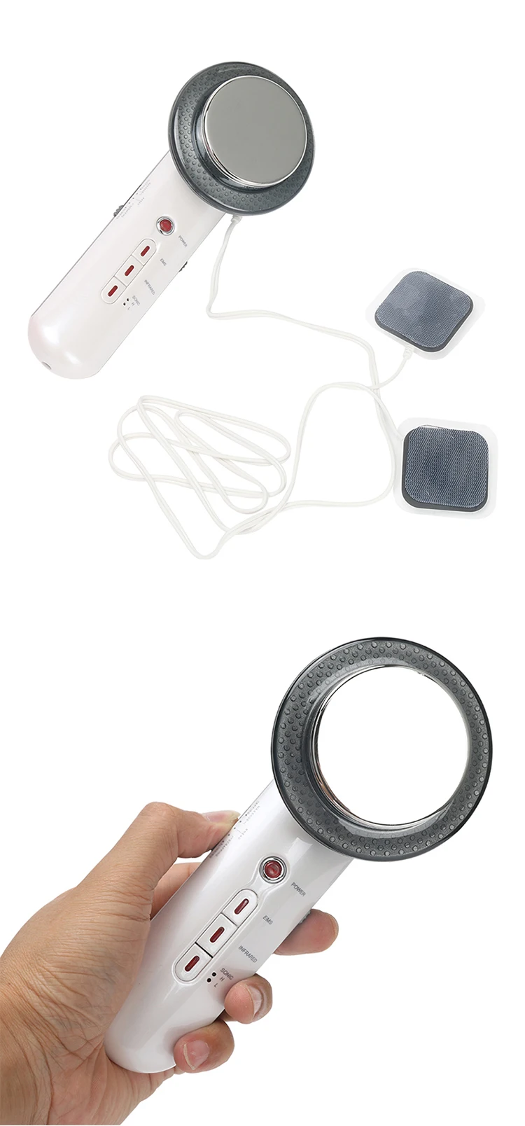 3 in1 Ultrasonic Cellulite Remover Weight Loss Lipo Anti Cellulite Fat Burner Galvanic Infrared Ultrasonic Therapy EMS Stimulate Spa-3