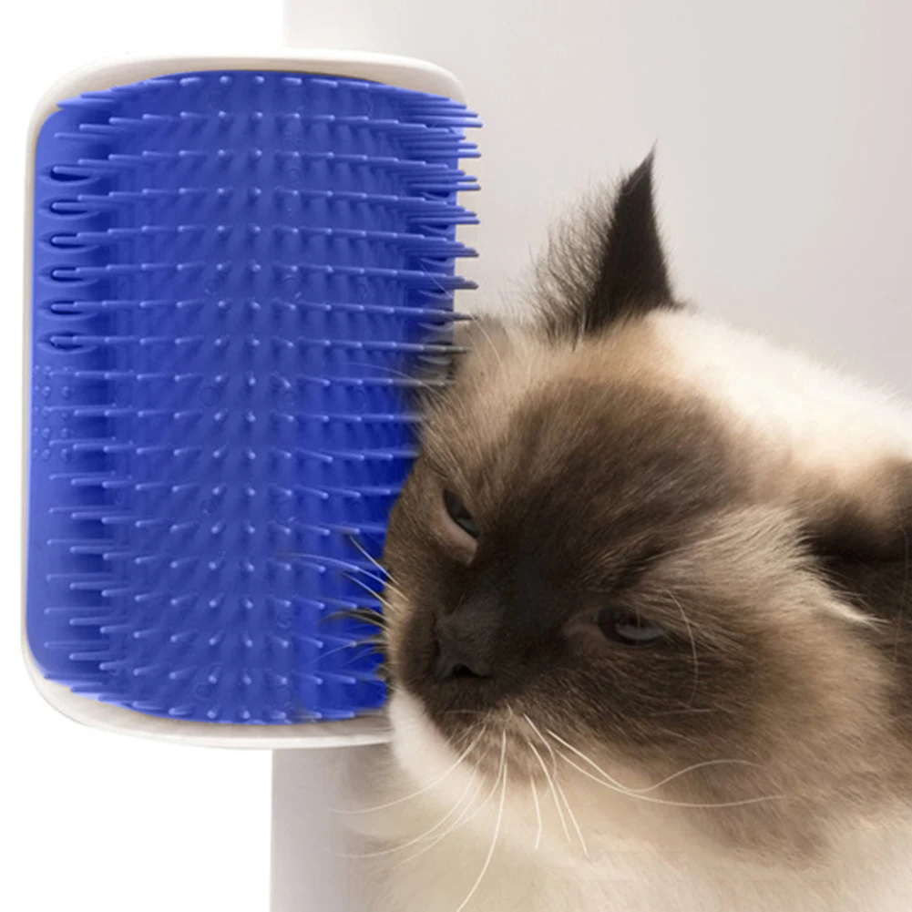 Pet Cat Wall Corner Massage Device Cats Massager Hair Brush Groomer