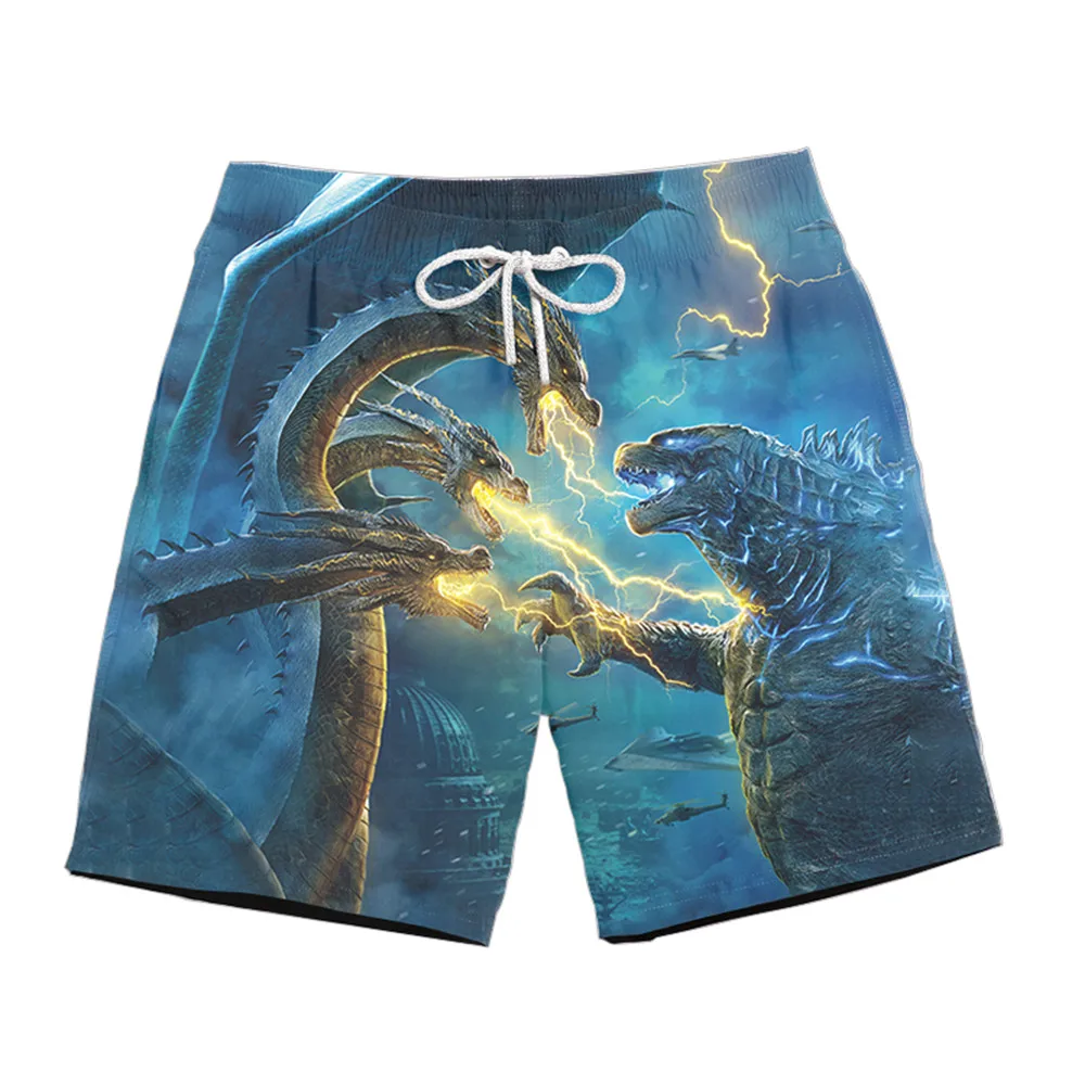 

2019 Hot Sale Harajuku Girls Casual Summer Wear Godzilla King of the Monsters 3D Printed Women Shorts Fashion Streetwear Shorts