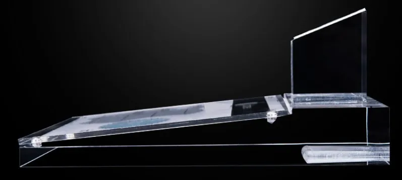 transparente plexiglass display stand para o telefone