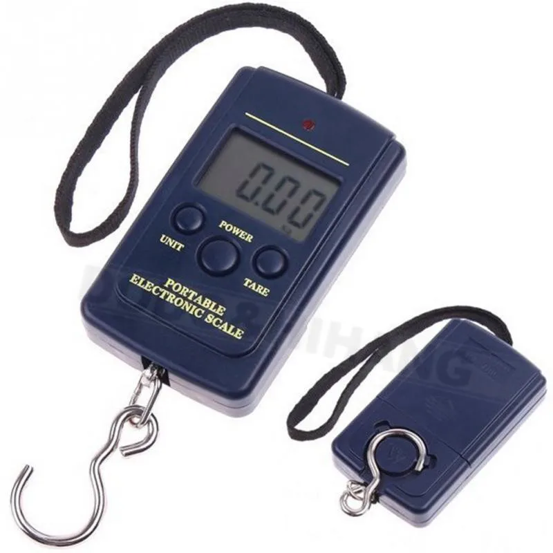 LCD Mini Pocket Electronic Scale Portable Digital Scales 40 KG Hanging Hook Steelyard Luggage Weight Balance Steelyard Hot D1027 (15)