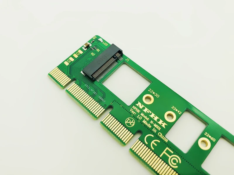 Переходник NGFF M.2 NVME AHCI SSD к PCI E Express 3 0x4x16 5 шт. переходник карта M key коннектор для XP941