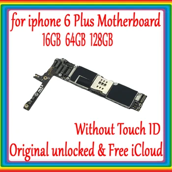 

100% Original unlocked for iphone 6 Plus Motherboard without Touch ID,16GB 64GB 128G for iphone 6 Plus Mainboard with IOS System