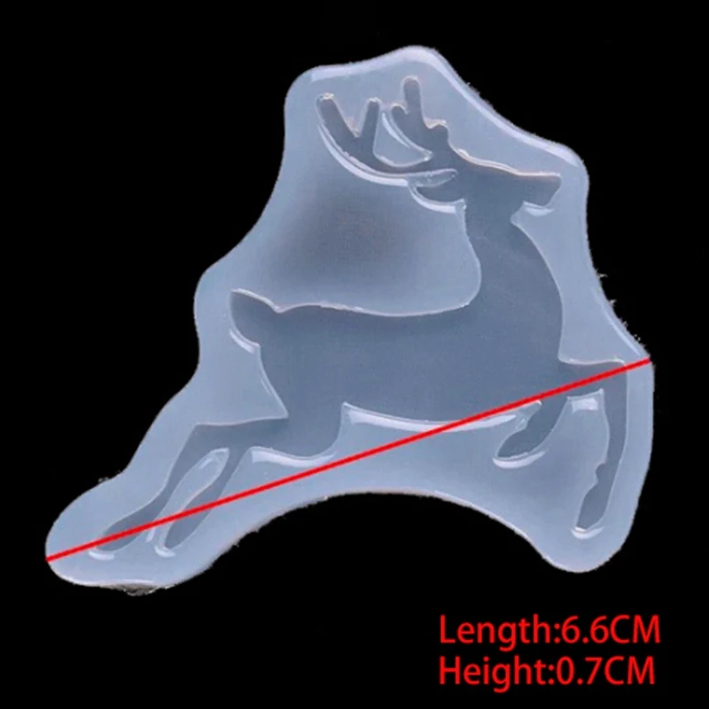 1 шт. олени силиконовые формы мультфильм Рождество Diy смолы декоративные ремесло силиконовые формы для эпоксидной смолы ювелирных изделий