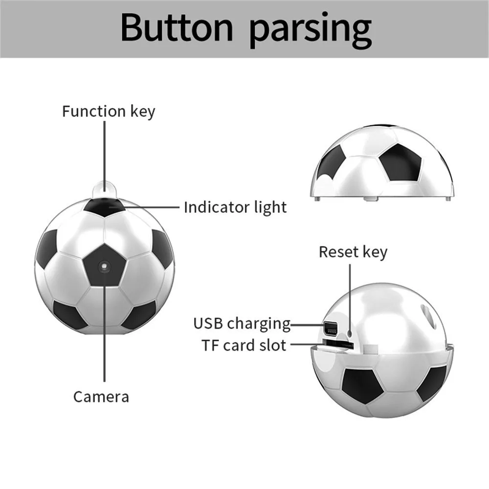 1080P мини-камера для футбола, видеокамера для мобильного обнаружения, экшн мини-камера DV, видео, голосовое аудио, рекордер, микро-камера, игрушка