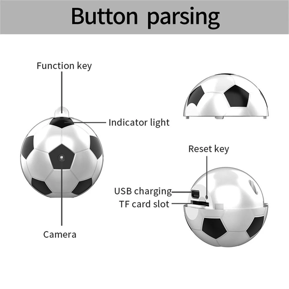  1080 P Mini Calcio Videocamera Portatile Della Macchina Fotografica Mobile di Rilevazione di Azione