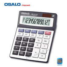 12 Digits Display Dual Power Classical Economic Calculator Accountant New Arrival Check Correct Solar Calculator OS