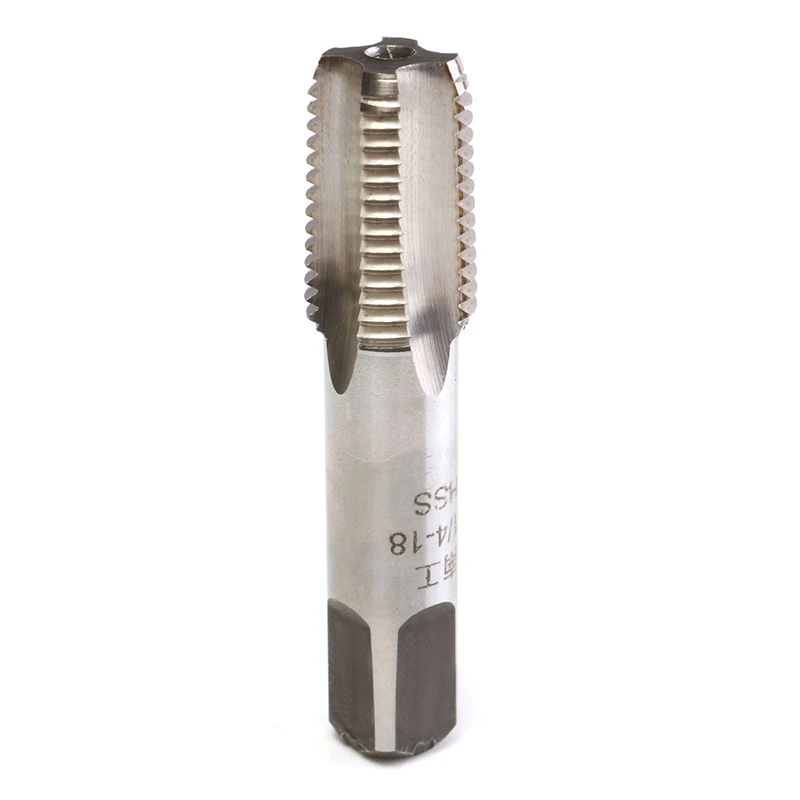 High Speed Steel Taper Pipe Tap Plug Screw Tap Hand Tool Z 1/4 inch -18 Metal Screw Thread Machine Cutter Cutting Tool