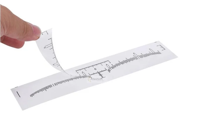 50 шт. Перманентный макияж бровей одноразовые точные линейки микроблейдинг формирующие Инструменты татуировки измерительные наклейки