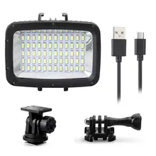 60pcs Led 1800LM Underwater 40m Diving Lamp Waterproof Video LED Light for DSLR GoPro Xiaomi Yi Sports Action Camera EACHSHOT