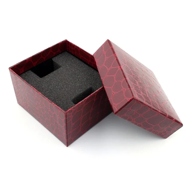 

2019 New Arrival Red Crocodile Durable Present Gift Box Case For Bracelet Bangle Jewelry Watch Box12.06