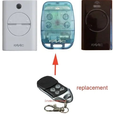 

Compatible with FAAC Garage Door Remote Control XT2/XT4/TE4433H/787452/433LC 433.92mhz rolling code remote duplicator