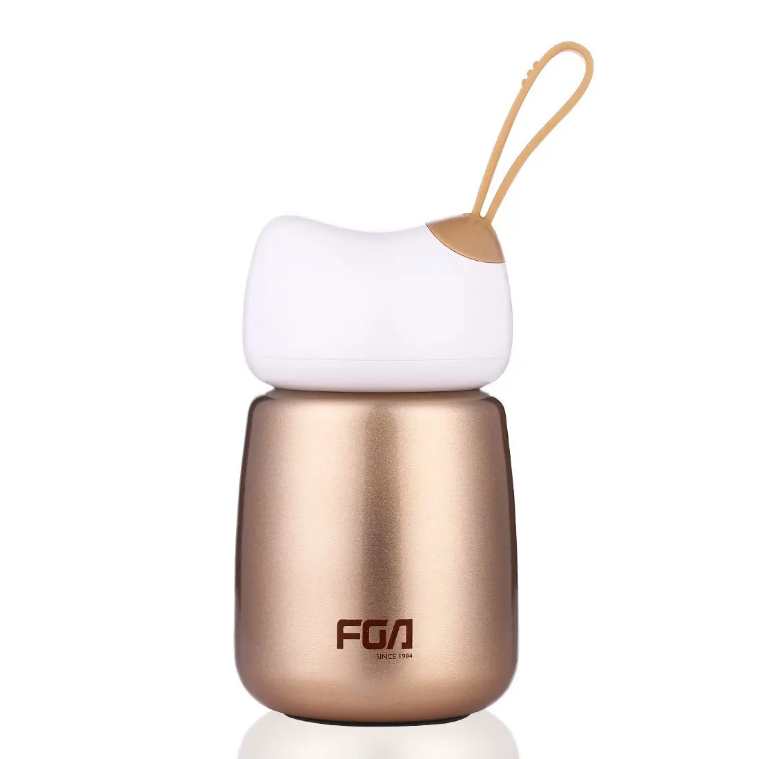 

WFZ1043-300 Cute Cat Feeding Thermos Cup Stainless Steel Insulated Water Bottle Mini Portable Thermos Bottle for Kids 300ml