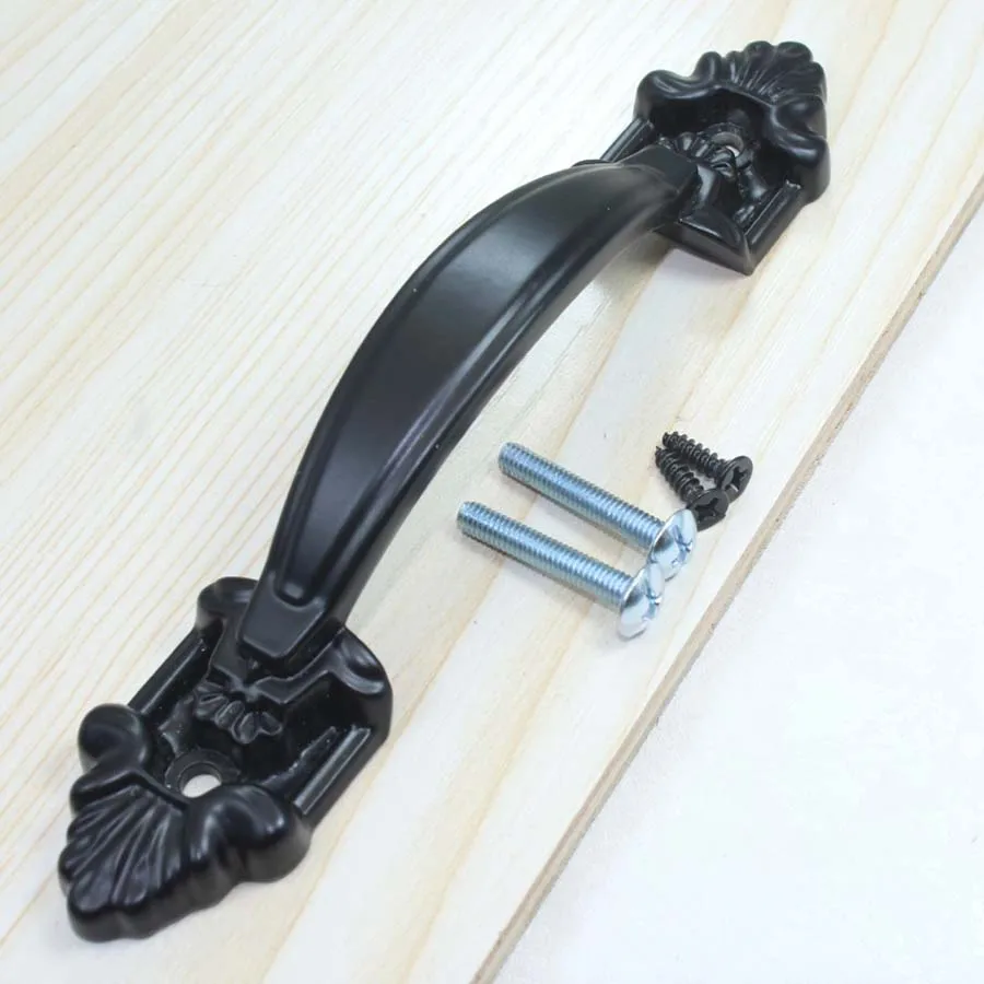 110mm antique black unfold install furniture handle 128mm black