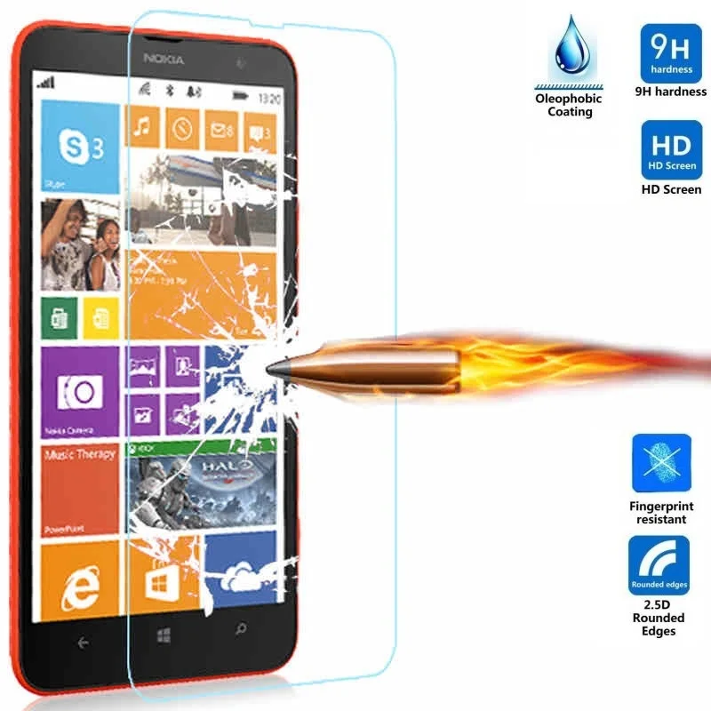

0.26mm 9H Tempered Glass For Nokia Lumia 430 435 520 530 532 535 540 550 625 630 650 950 640 XL Screen Protector Film Case