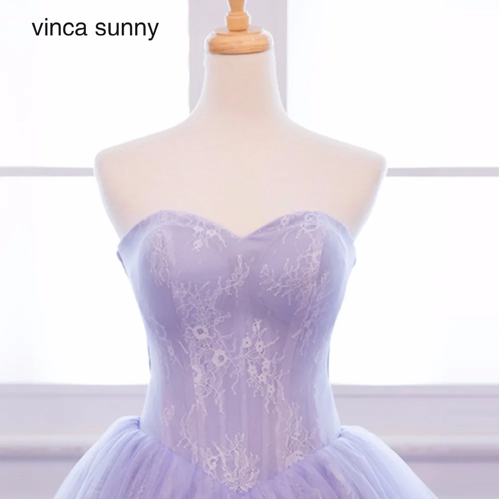 Vinca Sunny бальное платье Свадебные платья милое кружево Формальные фиолетовые подвенечные Свадебные платья Новая мода Vestido De Noiva