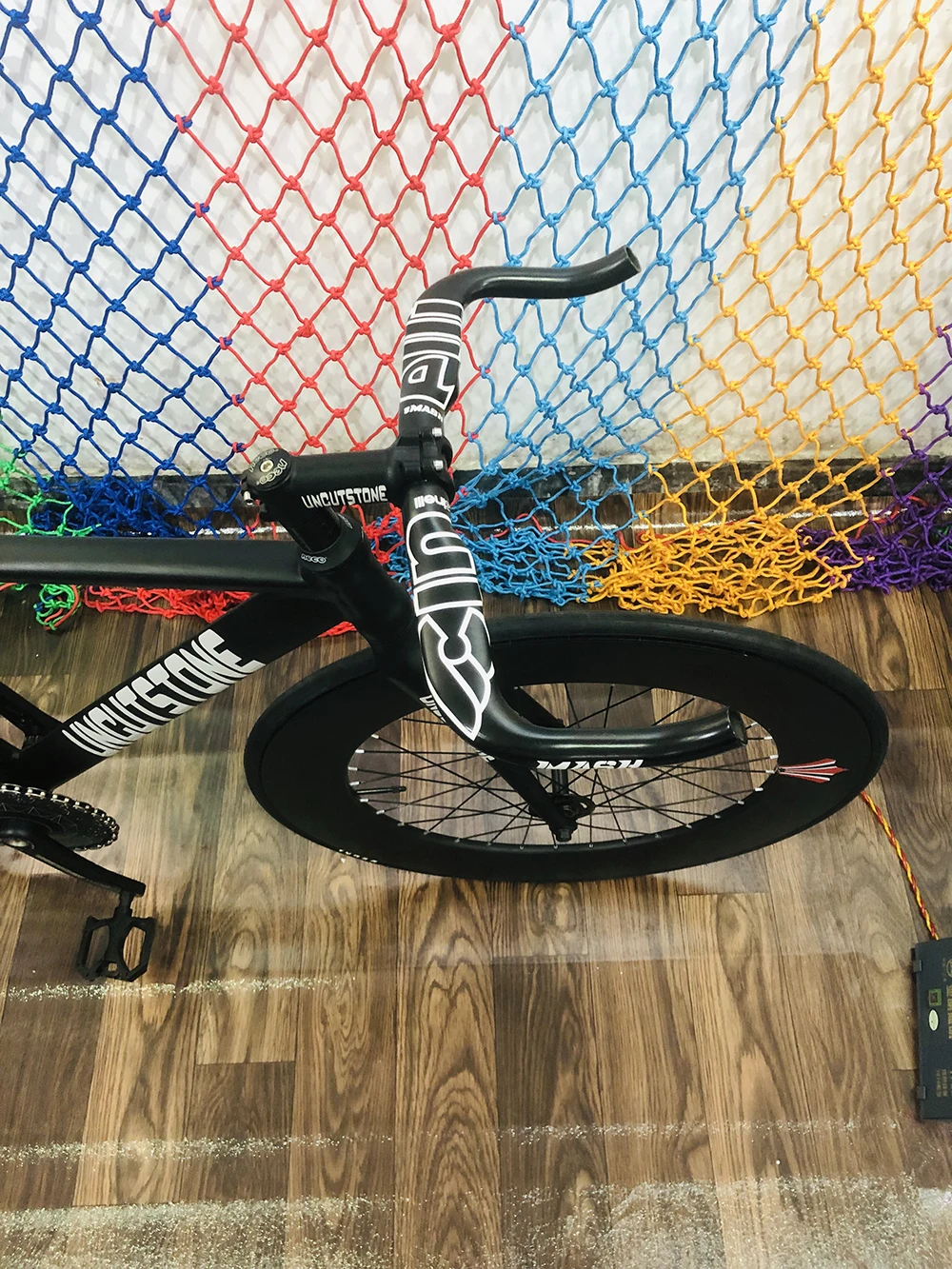 Perfect Fixie Bike rame 58cm  DIY 700C Muscular Aluminum alloy fixed gear Bike Track Bike Bicycle wiith 3 Spoke wheel rim 3