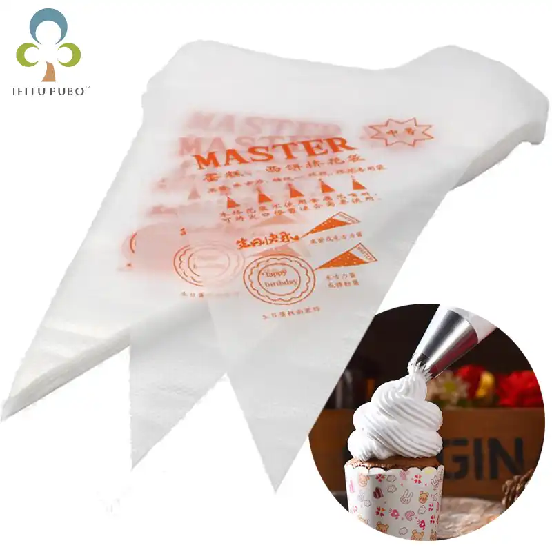 100pcs Disposable Icing Piping Cream Pastry Cake Decoration Baking Bags Small