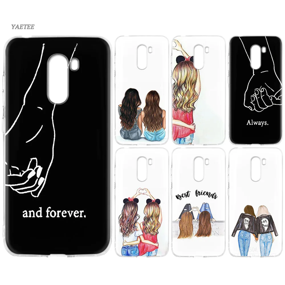 

Best Friends Soft TPU Case For Xiaomi Redmi S2 Y3 7A K20 Note 7 7S 6 Pro 5 4 4X Pocophone F1 9T A2 8 Lite Cover