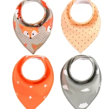 20 видов стилей, 4 шт., Нагрудник слюнявчик полотенце с рисунком из мультфильма, тканевые треугольные хлопковые аксессуары для бандан