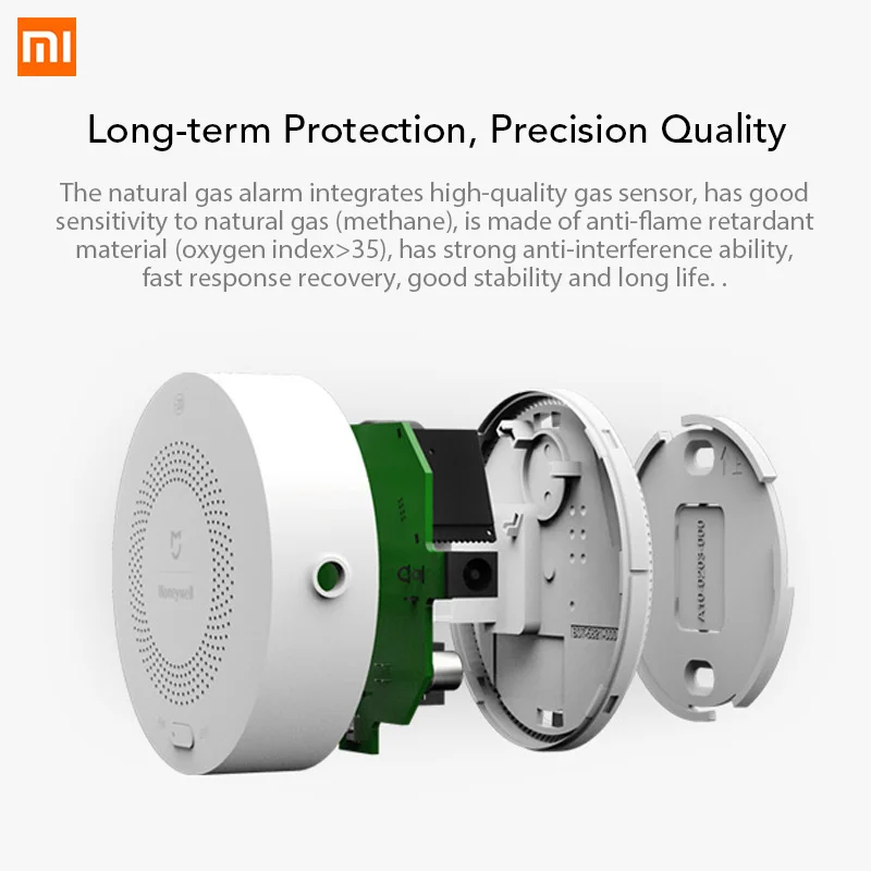 Детектор газа Xiaomi Honeywell Zigbee дистанционное управление CH4 обнаружение настенный