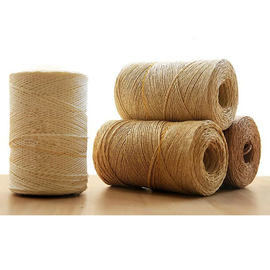 

500g/roll Summer Crochet Raffia Yarn Casual Straw Cord for Hand Knitting Yarn Sun Hat Material Supplier