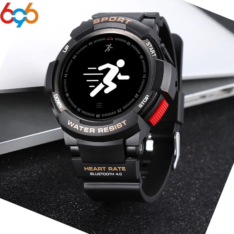 

696 NO.1 F6 Smart Watch Phone NRF51822 Smartwatch GPS Watch For Men IP68 Sleep Monitor Remote Camera Wearable Devices Or IOS And