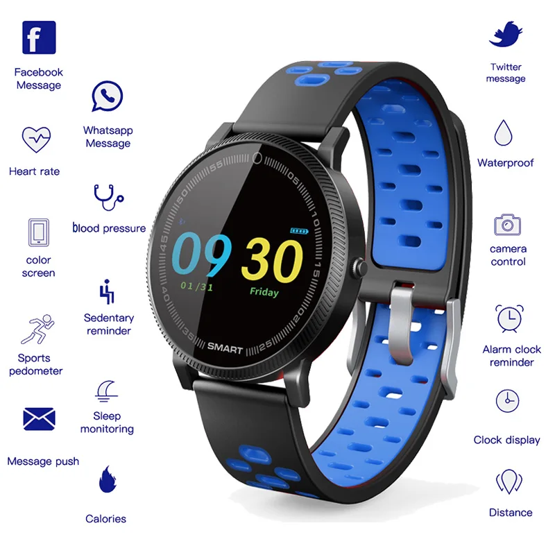 Smart Watch Men Heart Rate Monitor Pedometer Calorie Sport Digital Bracelet Waterproof Man Wrist Intelligent Smartwatch | Наручные часы
