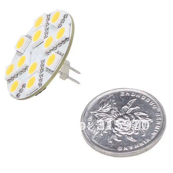 12Led G4 светильник SMD 5050 широкий Вольт AC/DC10-30V булавка сзади Белая теплая белая круглая доска 20 шт./лот