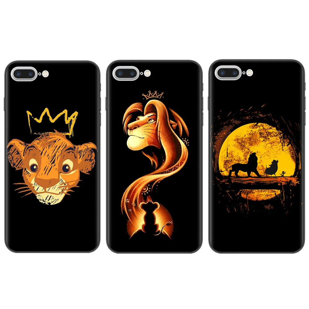

RUIXKJ For iphone 7 6 X Case The Lion King Best Coque Shell Luxury Phone Case for iPhone X 8 7 6 6S Plus X 5S SE XR XS Max Cases
