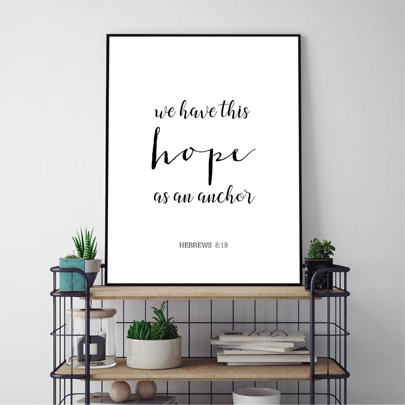 Verses Typography Picture Home Decor