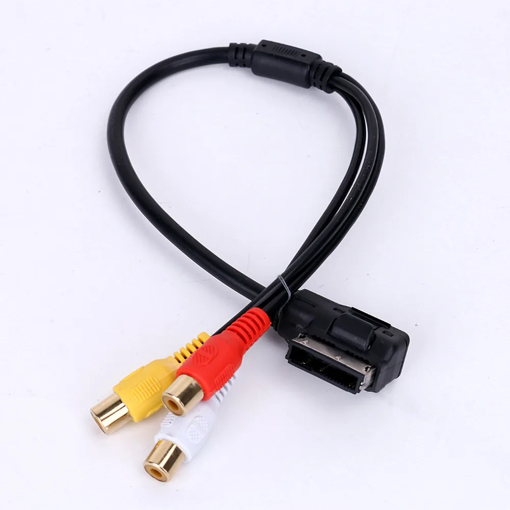 NO ERROR! AMI MMI RCA 3RCA DVD Video Audio Input AUX Cable Wire For