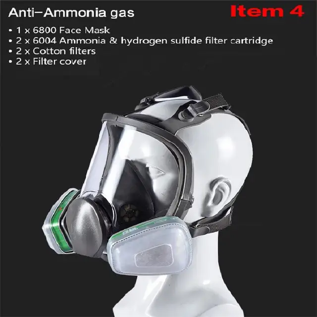 Chemical Mask Gas Mask Anti Acid Dust Ammonia Organic Filter Full Face