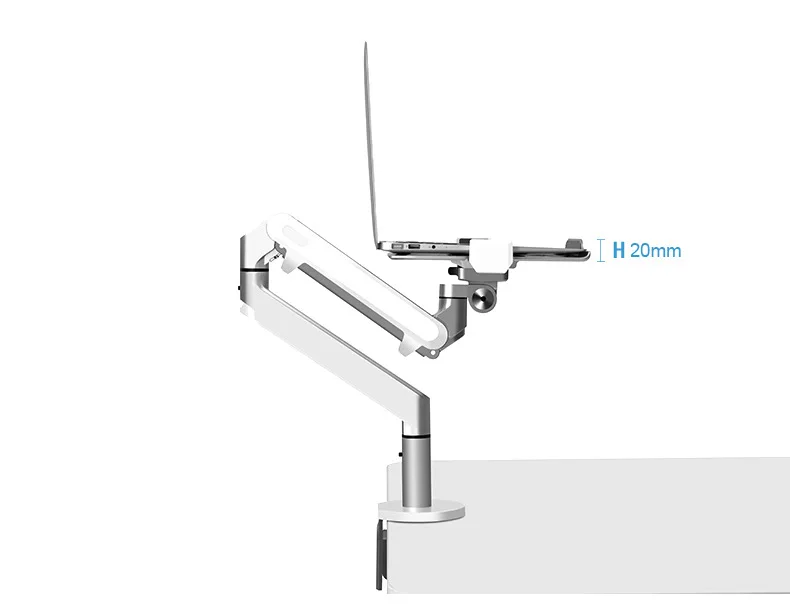 OZ-5X 1"-32" Алюминиевый полный движения воздуха пресс газовая стойка для двух мониторов настольная подставка двойная рука 360 Поворот+ 1"-17" держатель для ноутбука