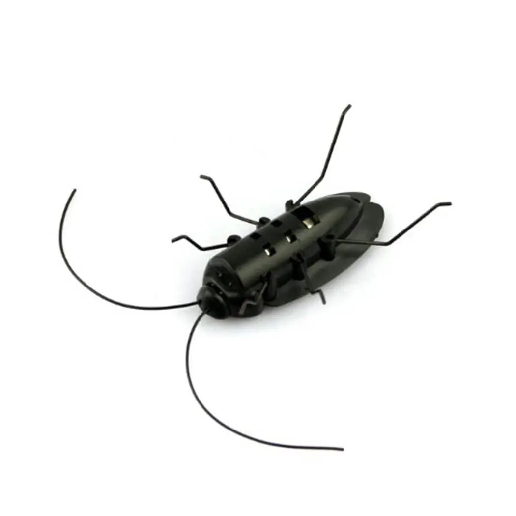 Grasshopper малыш питание тараканов гаджет развивающий таракан черный встряхивание 0 энергии 3 года игрушки 15 Вт Солнечная
