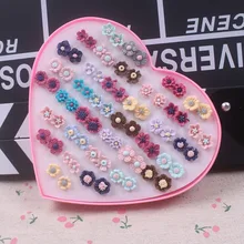 36 пар модные цветок смолаы серьгу Лидер продаж Красочные Симпатичные Samll серьги набор смесь для Для женщин Детский подарок