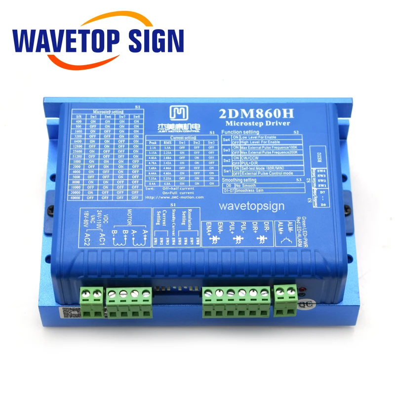 JMC 2 фазы шагового драйвер 2DM860H 30 ~ 80VAC 1 8.4A 8 фазный 32bit DSP|driver hp|driver mp5stepper driver circuit |