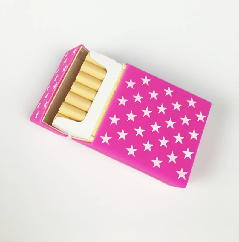 Оптовая продажа чехол для сигареты с розовой звездой сигарет мужчин и женщин