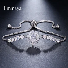 Emmaya бренд Роскошная элегантность разноцветный циркон ААА Регулируемый каплевидный кристалл браслеты для женщин дешевый ювелирный свадебный подарок