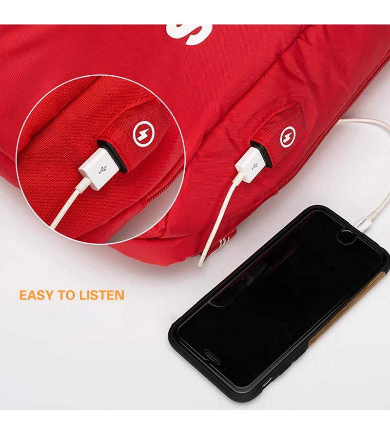 usb pacote peito para viagem curta saco